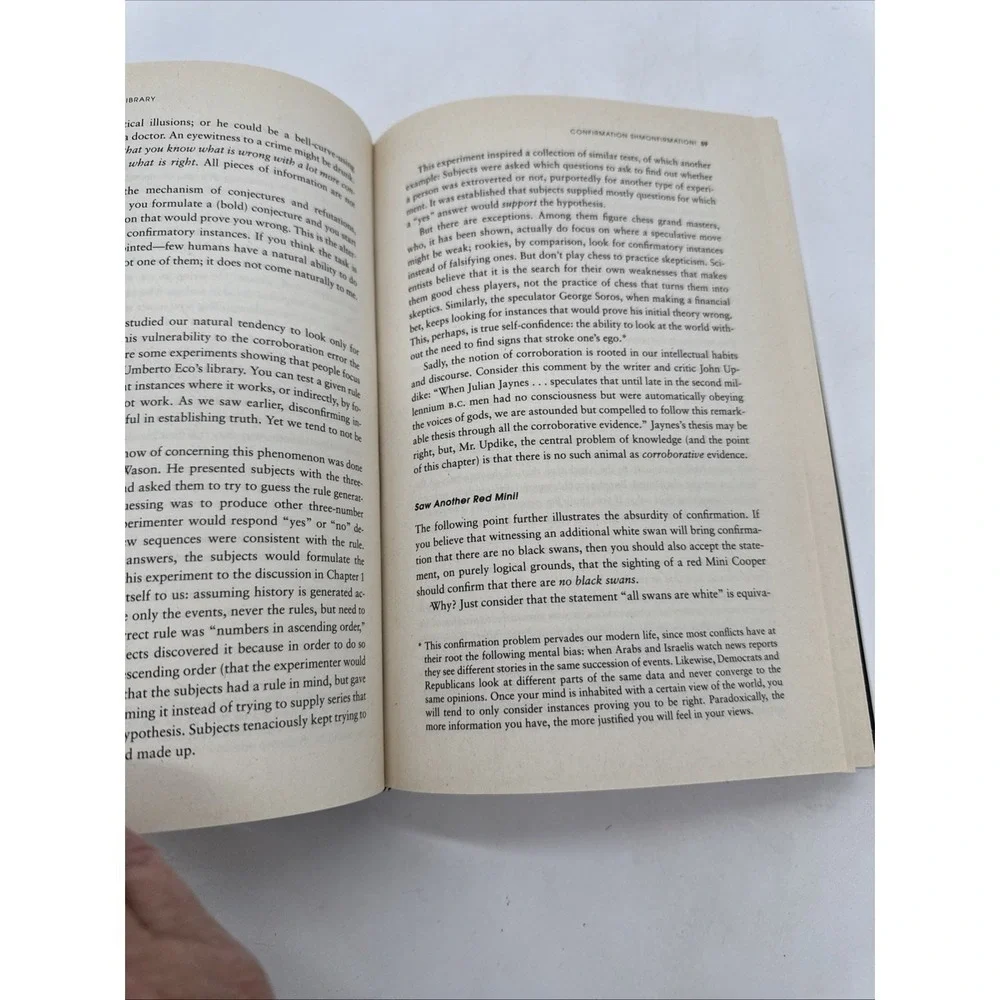 Nassim Nicholas Taleb's The Black Swan Hardcover Book Philosophy Science Finance